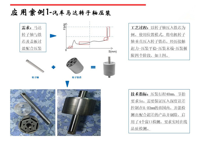 深圳伺服壓力機在馬達、電機、軸承壓裝上的應(yīng)用